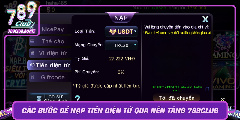 Cac Buoc De Nap Tien Dien Tu Qua Nen Tang 789Club9