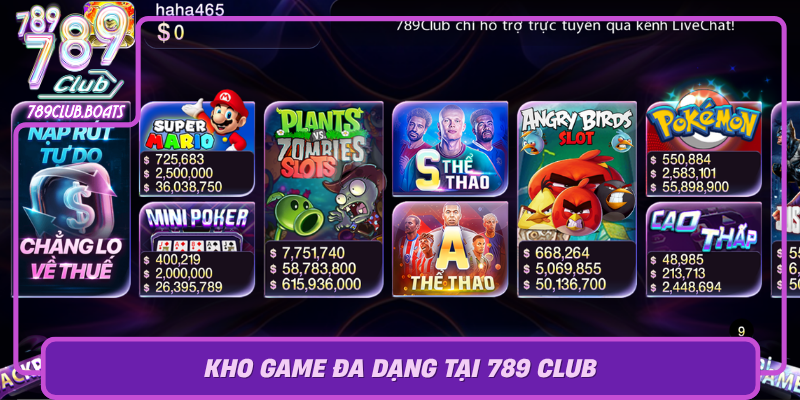 Kho Game Da Dang Tai 789 Club